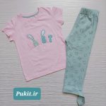 تیشرت شلوار دخترانه طرح گوش دراز(3تا11سال) - Image 5