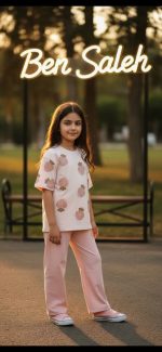 تیشرت شلوار طرح توت فرنگی(۳ تا ۷ سال) - Image 2