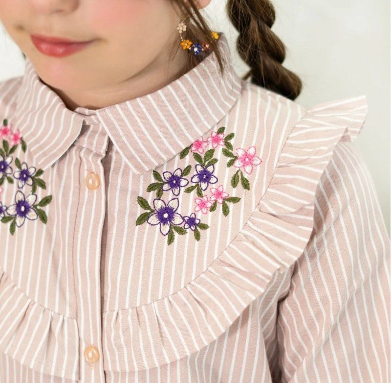 تونیک گلدوزی دخترانه طرح ماهرخ (8 تا 16 سال) - Image 2