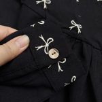 تونیک مانتویی دخترانه مشکی طرح سوره(10تا14سال) - Image 7