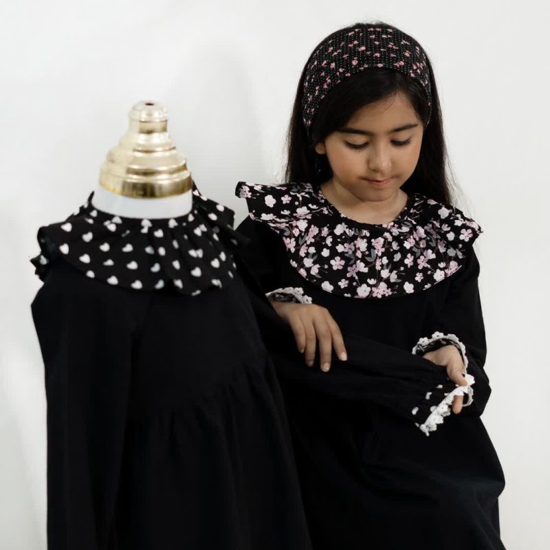 پیراهن مشکی دخترانه طرح حسنی(2تا8سال) - Image 3