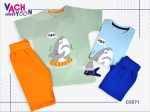 تیشرت شلوارک پسرانه طرح کوسه (1 تا 9 سال) - Image 2