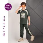 تیشرت شلوار پسرانه طرح دوچرخه (6 تا 11 سال) - Image 4