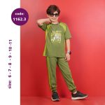 تیشرت شلوار پسرانه طرح دوچرخه (6 تا 11 سال) - Image 2
