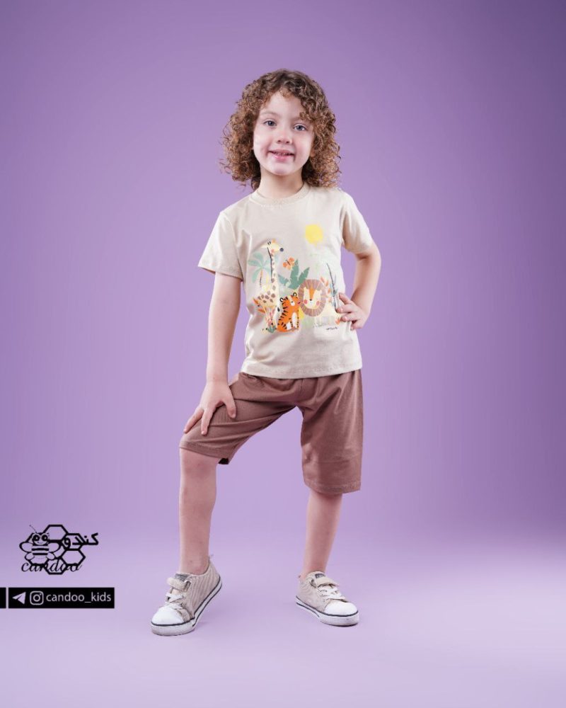 تیشرت شلوارک پسرانه طرح آفریقا(2تا9سال) - Image 4