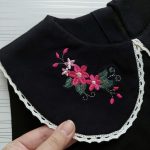 تیشرت تک مشکی گلدوزی شده یقه ب ب دلانا(2تا9سال) - Image 3