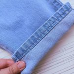 شلوار جین نیم بگ کمرکش آبی آنیت(7 تا 16 سال) - Image 4