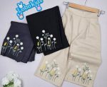 شلوار بگ کتان دخترانه گلدوزی شده طرح گلنار (3 تا 14 سال) - Image 5