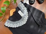 شومیز مشکی دخترانه یقه توری (3 تا 11 سال) - Image 3