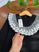 شومیز مشکی دخترانه یقه توری (3 تا 11 سال) - Image 5