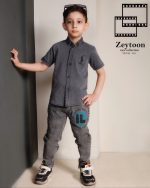 شومیز آستین کوتاه جین پسرانه(2تا9سال) - Image 2