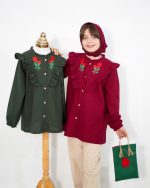 شومیز دخترانه گلدوزی طرح انار(6 تا 13 سال) - Image 2