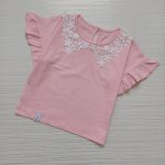 تیشرت یقه گیپور دخترانه طرح مهرانا(2 تا 10 سال)