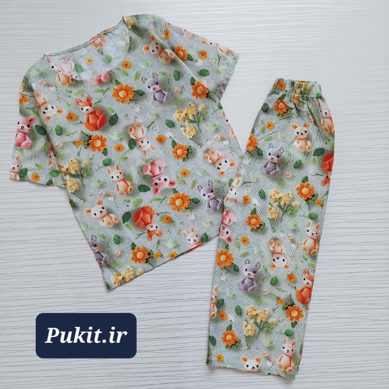 تیشرت شلوار نخی سه بعدی (2 تا 11 سال) - Image 6