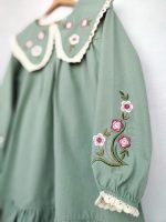 پیراهن نوجوان گلدوزی شده طرح مینو(8تا16سال) - Image 3