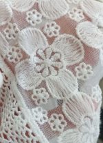 شومیز تک سفید دخترانه یقه گیپور (6 تا 11 سال) - Image 2