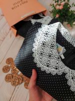 پیراهن آستین بلند مشکی دخترانه خال خالی (7 تا 13 سال) - Image 4