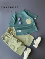 تیشرت شلوارک کتان پسرانه طرح مراکشی (3تا11سال) - Image 6