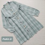 مانتو چهارخونه دخترانه طرح ستاره(9تا13سال) - Image 8
