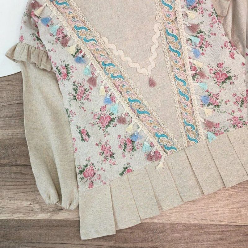 تونیک نوار دوزی دخترانه طرح ماه دخت(۱۲ تا ۱۷ سال) - Image 3