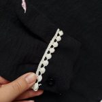 تونیک مشکی دخترانه گلدوزی شده طرح حوریا (8تا16سال) - Image 6