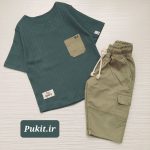 تیشرت شلوارک کتان پسرانه طرح مراکشی (3تا11سال) - Image 14