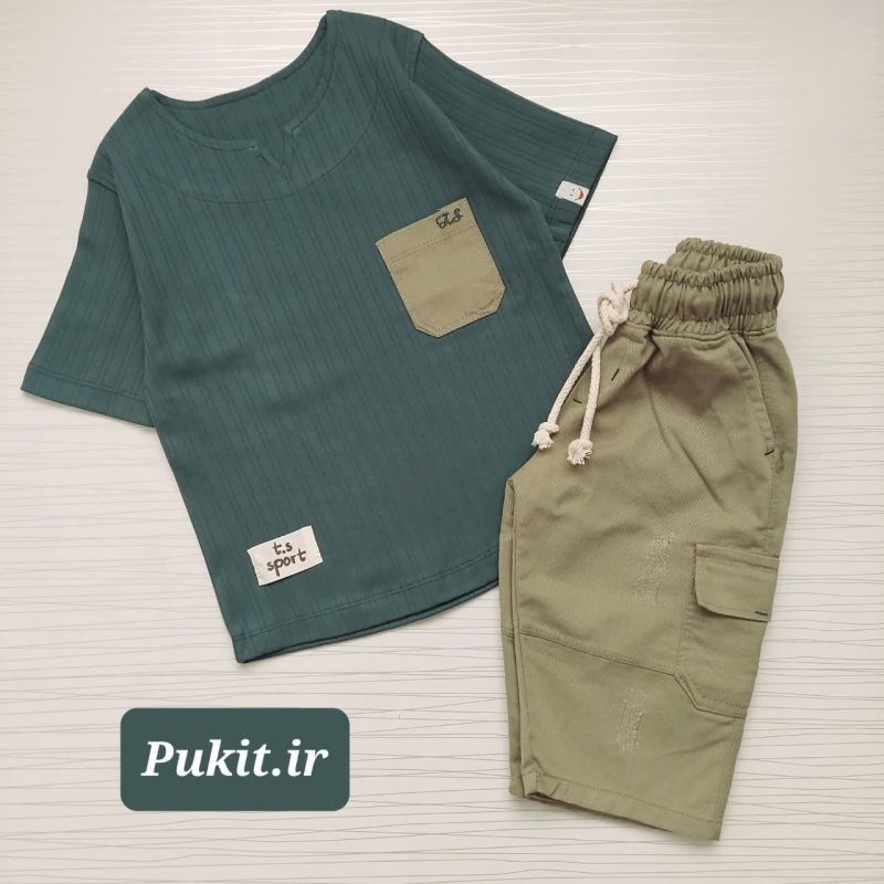 تیشرت شلوارک کتان پسرانه طرح مراکشی (3تا11سال) - Image 14