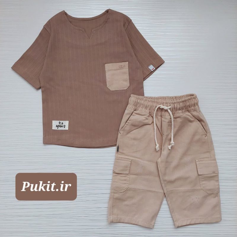 تیشرت شلوارک کتان پسرانه طرح مراکشی (3تا11سال) - Image 10