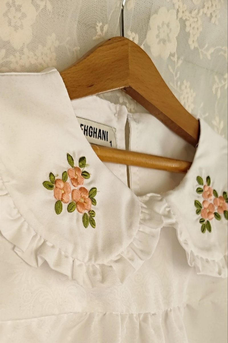 شومیز دخترانه کتان پنبه ژاکارد (7تا16سال) - Image 3