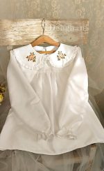 شومیز دخترانه کتان پنبه ژاکارد (7تا16سال) - Image 2