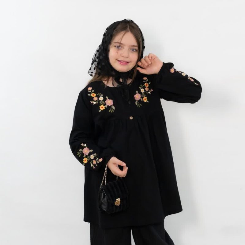 تونیک دخترانه طرح آلاله (10 تا 14 سال) - Image 4