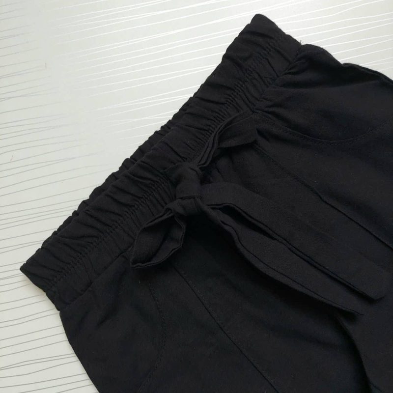 شلوار مشکی کمرکش بگ طرح همتا(8تا14سال) - Image 4