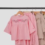 شومیز شلوار چین دار دخترانه طرح اطلس(4تا 11سال)