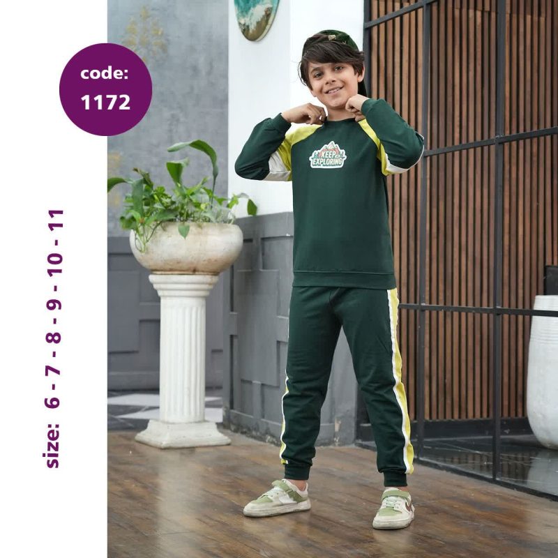 بلوز شلوارپسرانه طرح کمپ(6تا11سال) - Image 3