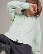 شومیز آستین بلند پسرانه طرح کمیل(3تا15سال) - Image 3