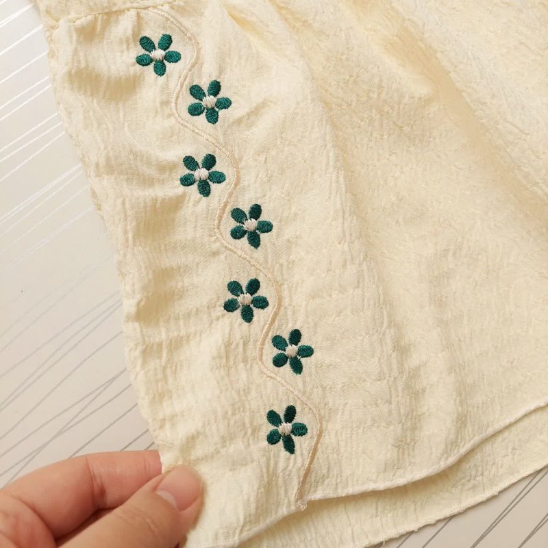 شومیز شلوار چین دار دخترانه طرح اطلس(4تا 11سال) - Image 9