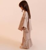 شومیز شلوار چین دار دخترانه طرح اطلس(4تا 11سال) - Image 3