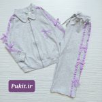 سوییشرت شلوار دخترانه پاپیون(3تا11سال)