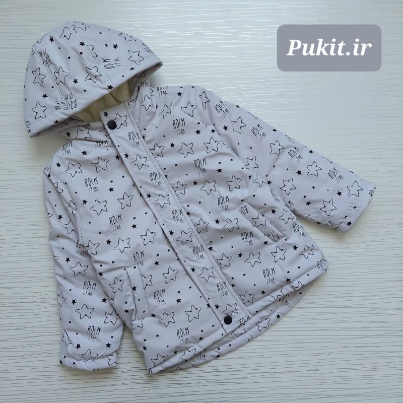 کاپشن زمستانی طرح ستاره(5تا8سال) - Image 3