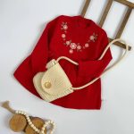 پیراهن بافت دخترانه طرح رستا(1تا8سال)