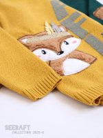 بلوز بافت پسرانه طرح روباه سرخ پوست (1تا 9سال) - Image 3