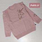 بلوز بافت دخترانه گلدوزی شده طرح ثمین(6تا12سال) - Image 6