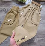 شلوار کتان گلدوزی طرح مام فیت(5 تا 11سال) - Image 2