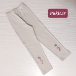 شلوار کشباف دخترانه گلدوزی (3تا10سال)