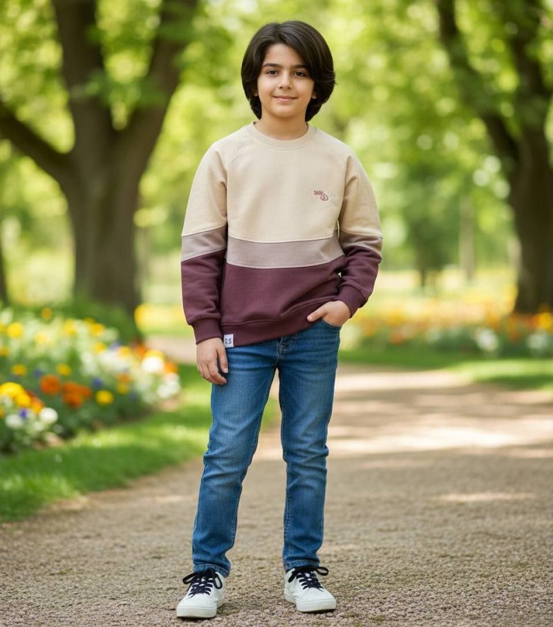 بلوز تک پسرانه طرح هلالی(3تا12سال) - Image 7