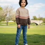 بلوز تک پسرانه طرح هلالی(3تا12سال)