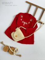 پیراهن بافت دخترانه طرح رستا(1تا8سال) - تصویر 5