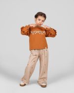 بلوز شلوار دخترانه طرح جودی(6 تا13 سال) - Image 5