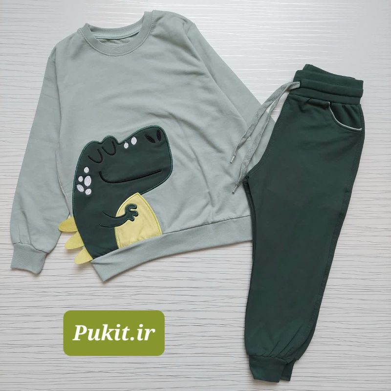 بلوز شلوار پسرانه طرح دایناسور (1/5تا 10سال) - Image 8