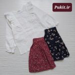 شومیز دامن خامه دوزی شده دخترانه طرح سوسن(3 تا 10 سال) - Image 12